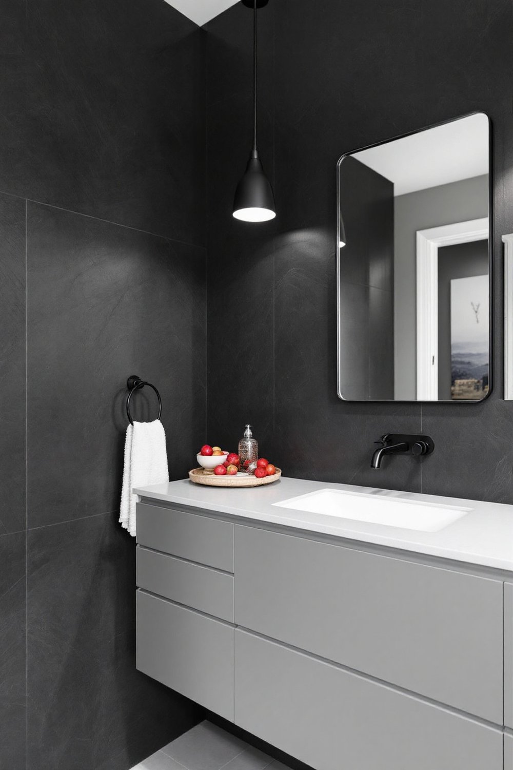 Charcoal Accent Wall