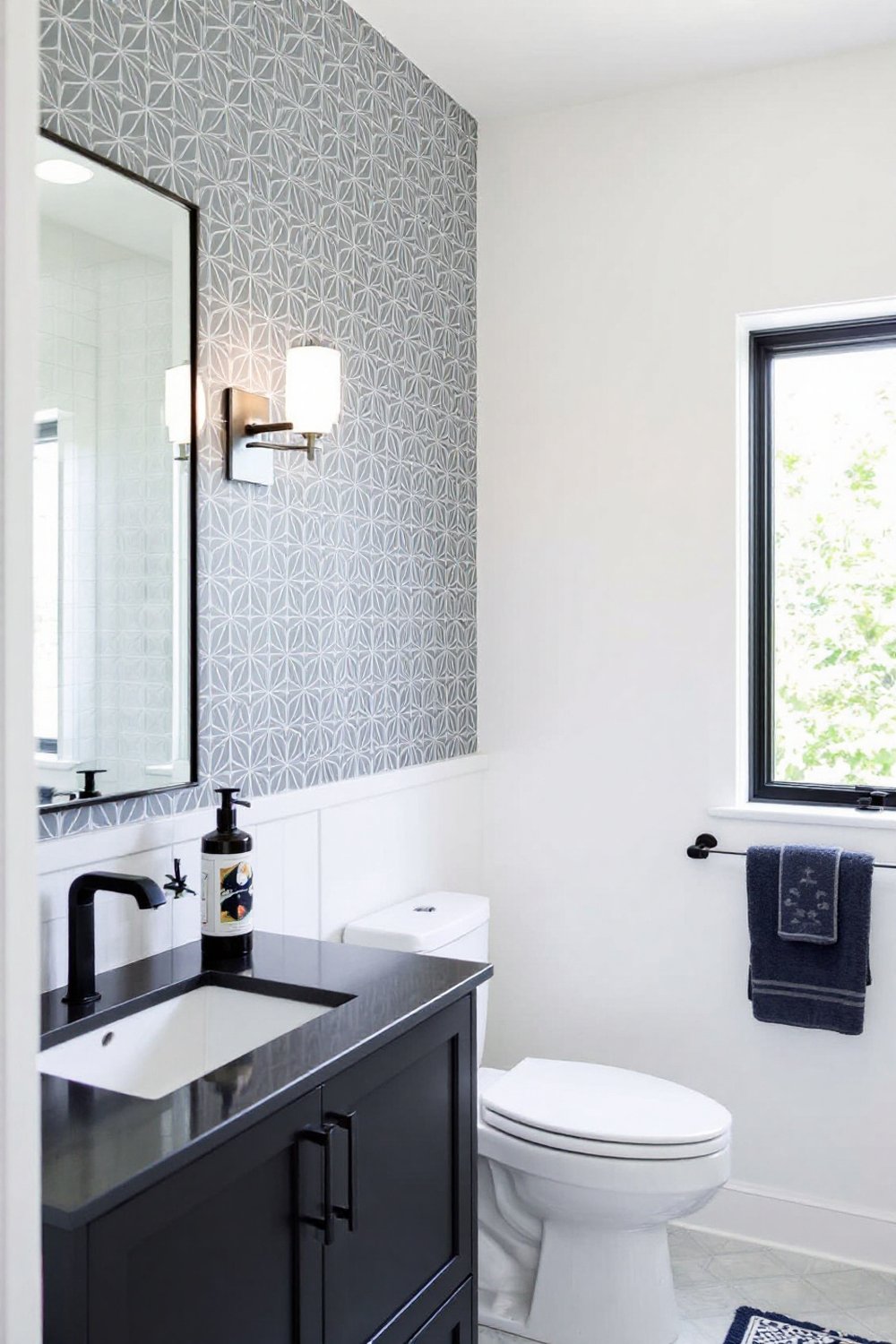 Grey Patterned Wallpaper