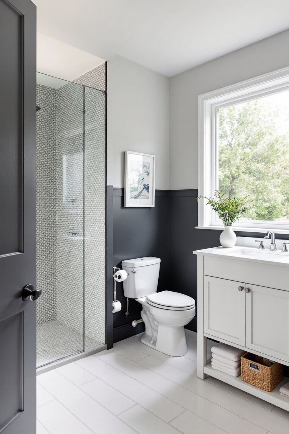 Two-Tone Grey Walls