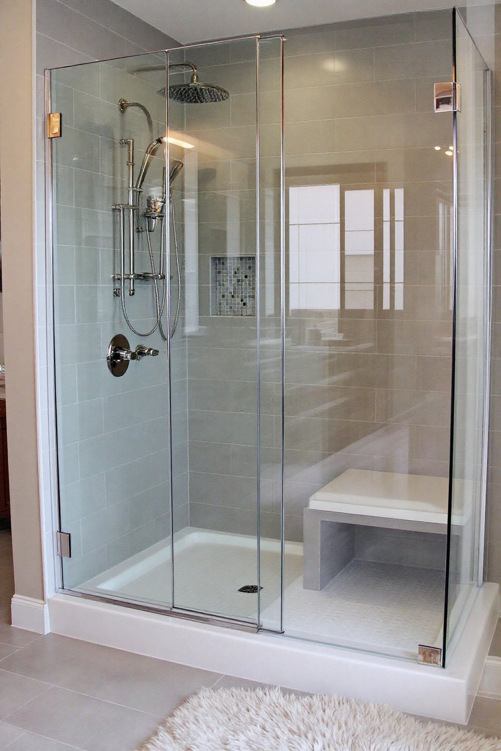 Grey Glass Shower Enclosure